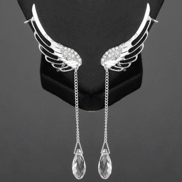 lacna bizuteria - najlacnejšia bižutéria - doplnky na stužkovú - šperky sety - šperky z chirurgickej ocele - darček na stužkovú - šperky na stužkovú - Náušnice Crystal Angel - Strieborná KP1698